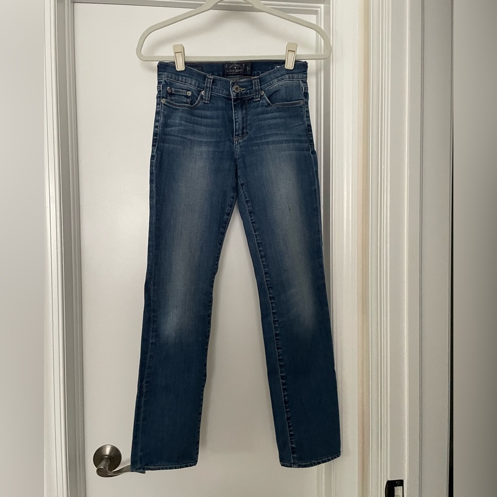 Women’s Lucky Sweet Straight Jeans.  Size 0/25 A